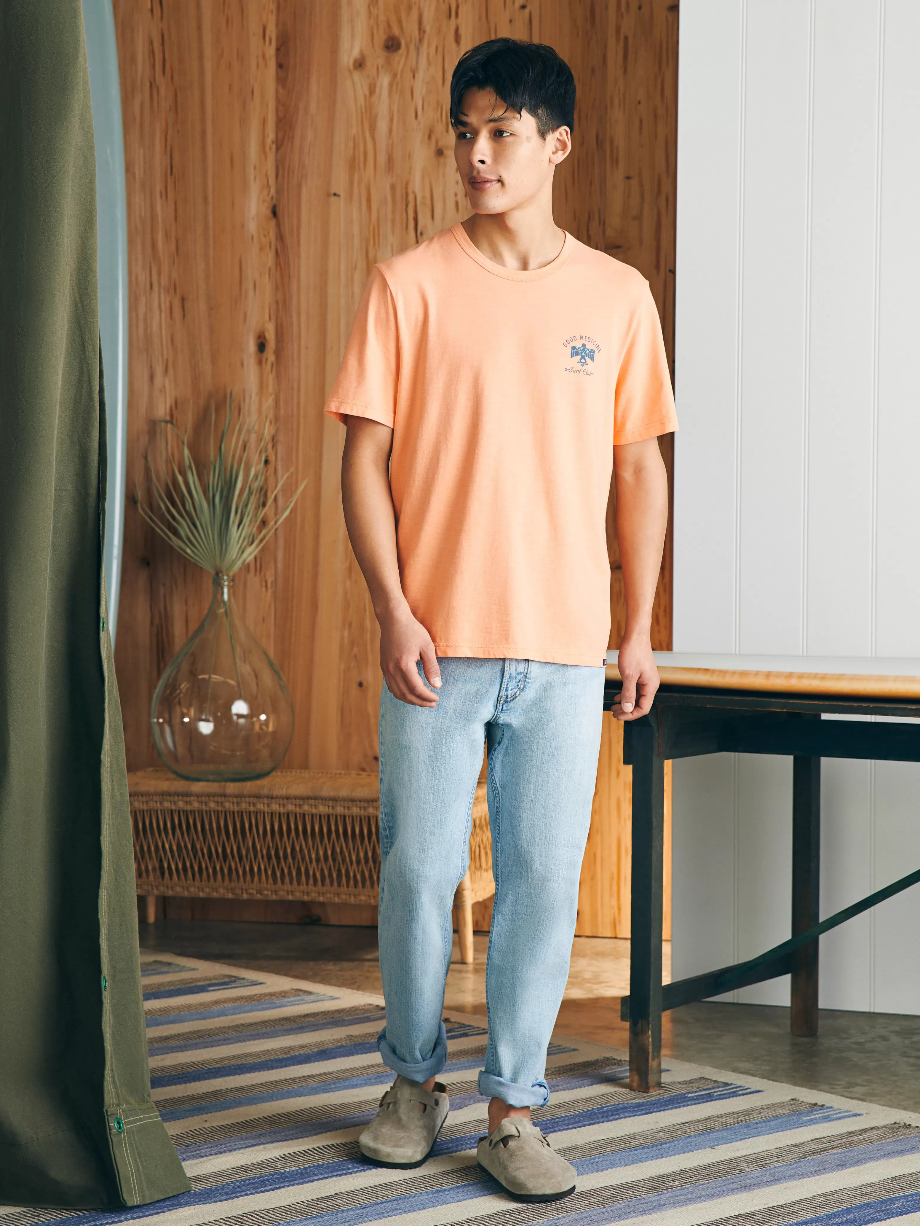 Steven Paul Judd Good Medicine Surf Club Tee - | Faherty Brand Best